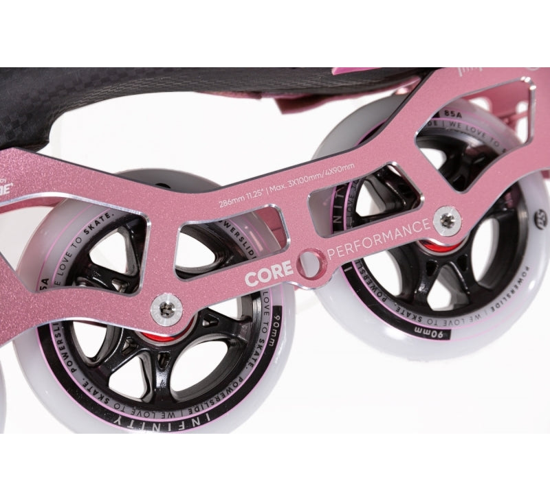 Powerslide 3X Pink, justerbare
