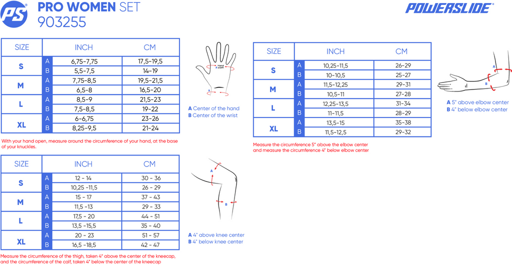Powerslide Beskyttelse - Pro Women Set